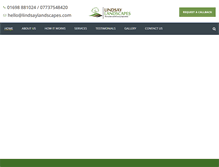 Tablet Screenshot of lindsaylandscapes.com